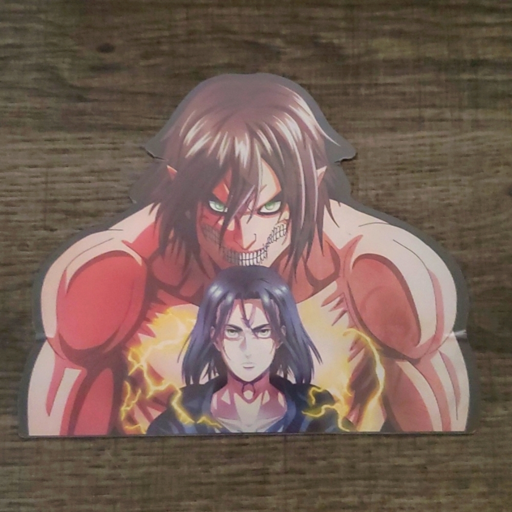 Attack On Titan Anime: Eren Yeager Motion Car Sticker